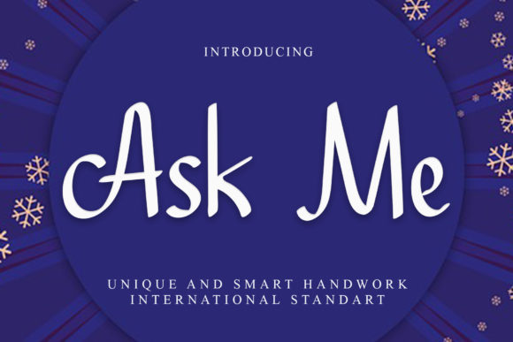 Ask Me: A Handwritten Font for Thoughtful Editorial Design