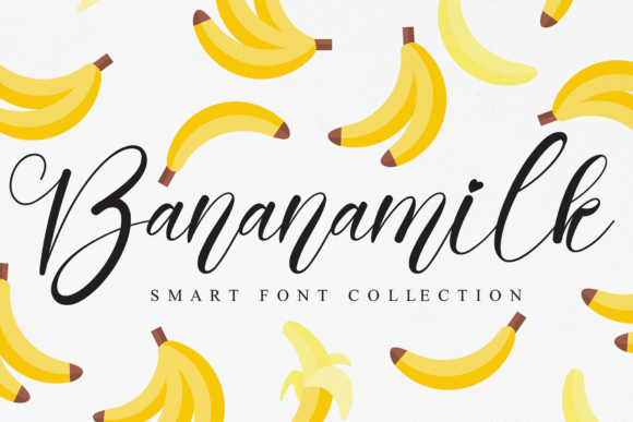 Bananamilk: A Joyful Script Typeface for Creative Branding Projects