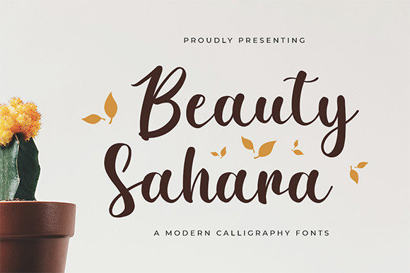 Beauty Sahara: A Playful Script Font for Polished Branding
