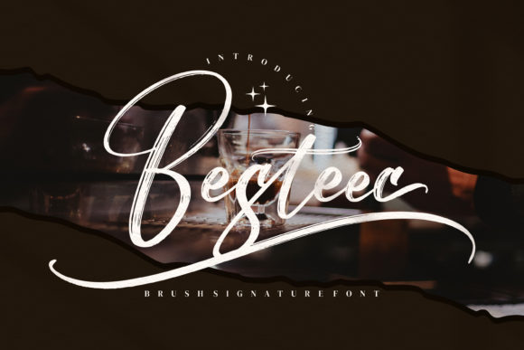 Besteec: A Graceful Script Font for Modern Branding Projects