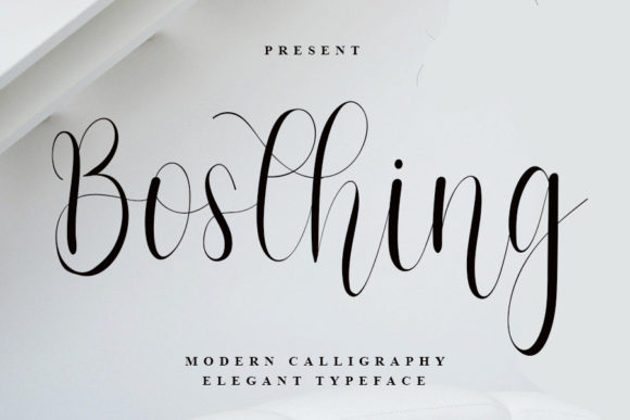 Bosthing: A Premium Script Font for Modern Brand Design