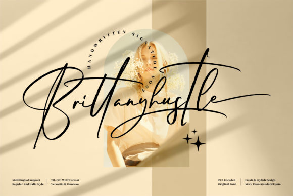 Brittanyhustle Font: A Stylish Script for Modern Web Design