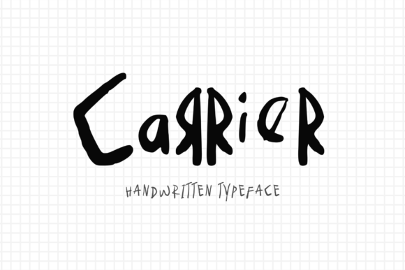 Carrier Font: A Handwritten Typeface for Authentic Web Design