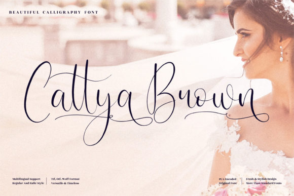 Cattya Brown: A Premium Script Font for Strong Campaign Headlines
