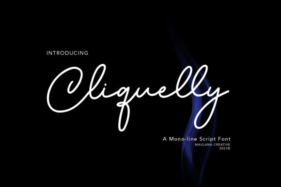Cliquelly: A Script Font with a Conversational Edge