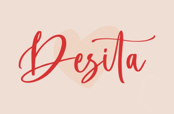 Desita: A Romantic Script Font for Craft Creators