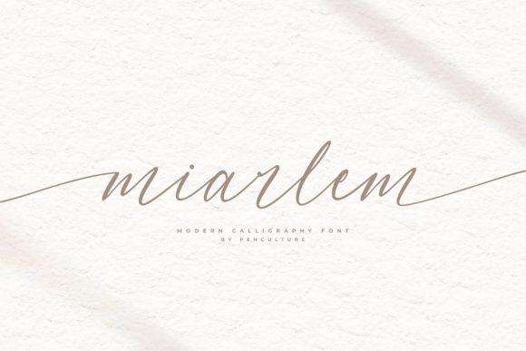 Elevate Your Editorial Design with the Miarlem Handwritten Typeface