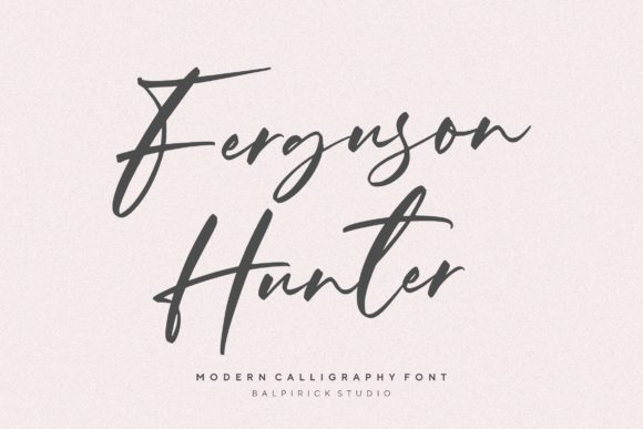 Ferguson Hunter Font: A Playful Script for Creative Makers