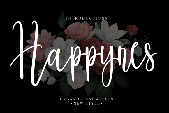Happynes Font: A Graceful Script for Crafting Elegance