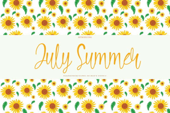 July Summer Font: A Handwritten Typeface for Modern Web Design