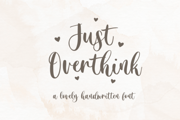 Just Overthink Font for Web Design