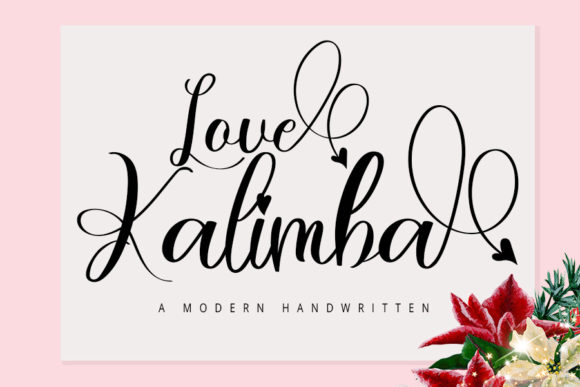 Kalimba Love: A Script Font for Editorial Elegance