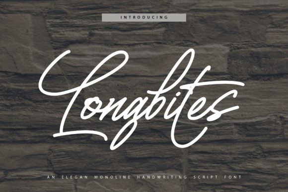 Longbites: A Handwritten Typeface for Elegant Editorial Design