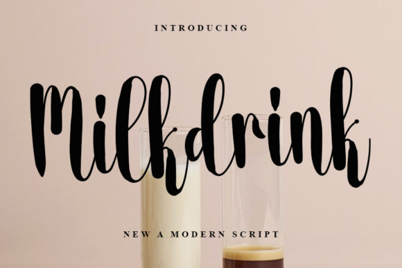 Milkdrink Font: A Handwritten Typeface for Your Creative Projects