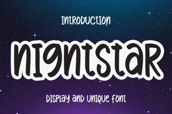 Nightstar Font: A Sweet Script for Craft Creators