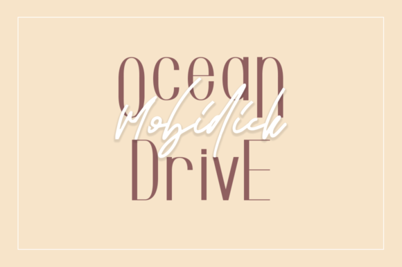 Ocean Drive Mobidick: A Versatile Typeface for Craft Creators