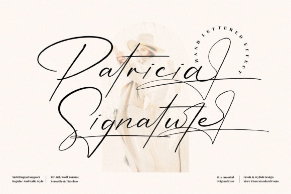 Patricia Signature Font: A Delicate Script for Memorable Campaigns