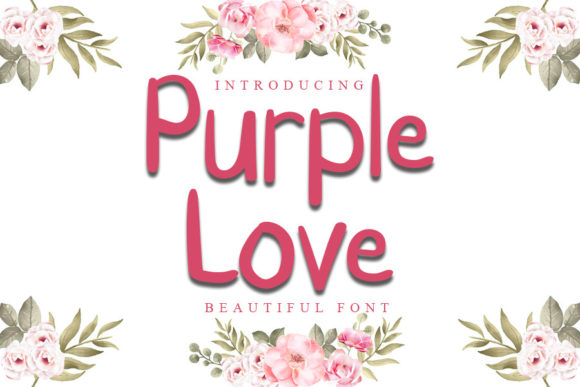 Purple Love Font: A Playful Typeface for Digital Design