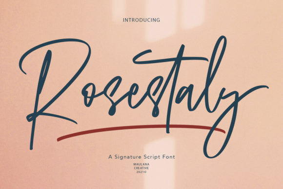 Rosestaly: A Contemporary Script Font for Real Branding Projects