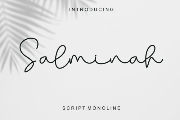 Salminah: A Script Font for Memorable Brand Content