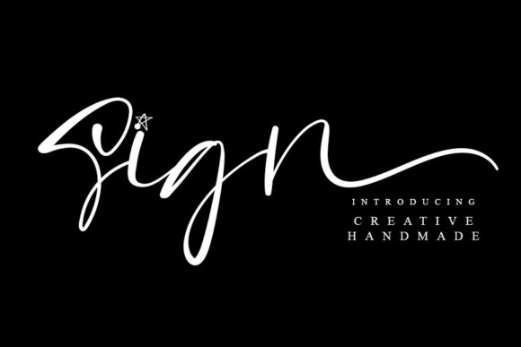 Sign Font: A Simple Script Typeface That Elevates Brand Design