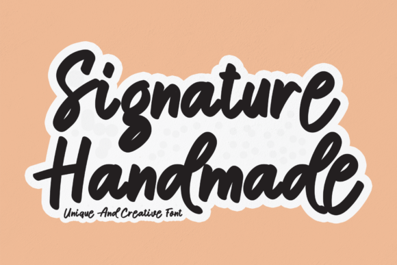 Signature Handmade Font: A Delightful Addition to Editorial Design