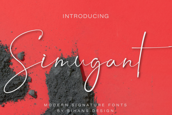 Simugant: A Luxurious Handwritten Typeface for Modern Web Design
