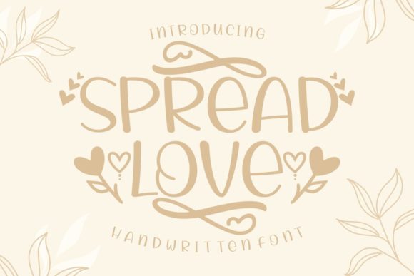 Spread Love Font: A Romantic Script for Editorial Design