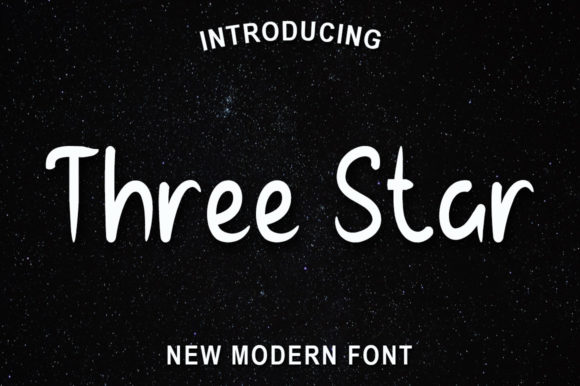 Three Star: A Handwritten Font for Memorable Branding